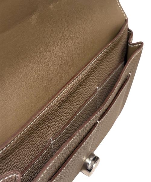 HERMES（エルメス）HERMES (エルメス) ドゴンデュオ/シルバー金具/トリヨンクレマンス/エトゥープ/Y刻印/2020年  エトゥープの古着・服飾アイテム