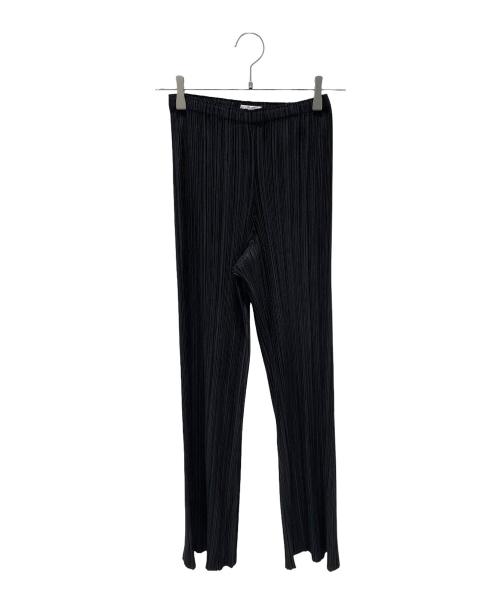 PLEATS PLEASE（プリーツプリーズ）PLEATS PLEASE (プリーツプリーズ) Pleated Pants プリーツパンツ ブラック サイズ:3の古着・服飾アイテム