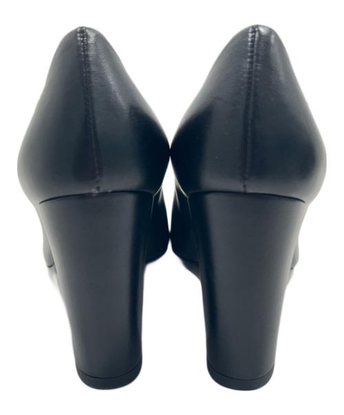 CHANEL（シャネル）CHANEL (シャネル) カメリアチャンキーヒールパンプス/Camellia Chunky Heel Pumps/G33032 ブラック サイズ:35 1/2Cの古着・服飾アイテム