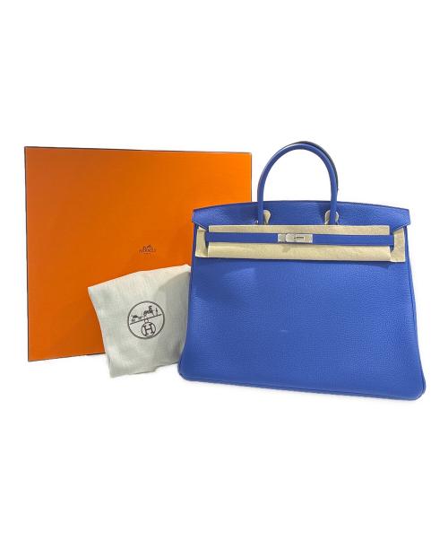 HERMES（エルメス）HERMES (エルメス) バーキン40/シルバー金具/トゴ/U刻印/Birkin40 Togo/Palladium Hardware  ブルーロワイヤル サイズ:40の古着・服飾アイテム