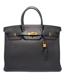 HERMES（エルメス）の古着「Birkin40 Noir Black/バーキン40/ノワール/ゴールド金具/トリヨンクレマンス/C刻印:2018年製」｜ブラック