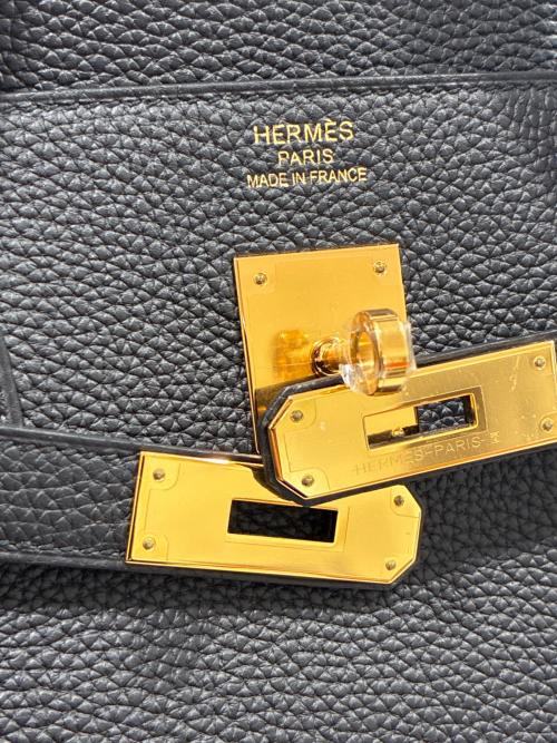 HERMES（エルメス）HERMES (エルメス) Birkin40 Noir Black/バーキン40/ノワール/ゴールド金具/トリヨンクレマンス/C刻印:2018年製 ブラック サイズ:40の古着・服飾アイテム