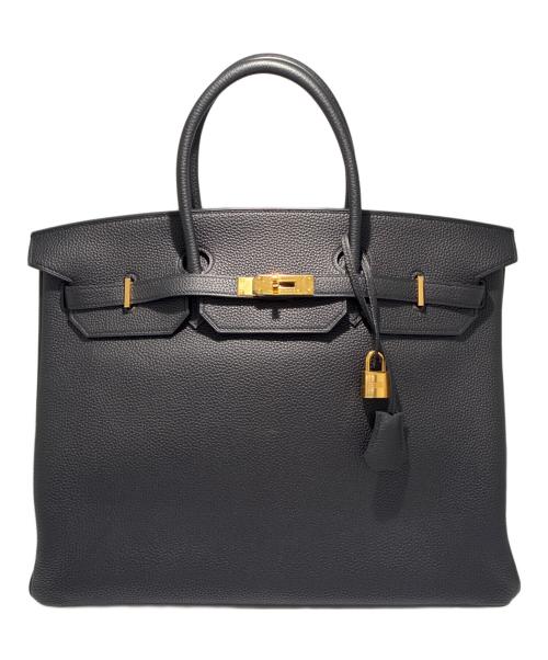 HERMES（エルメス）HERMES (エルメス) Birkin40 Noir Black/バーキン40/ノワール/ゴールド金具/トリヨンクレマンス/C刻印:2018年製 ブラック サイズ:40の古着・服飾アイテム