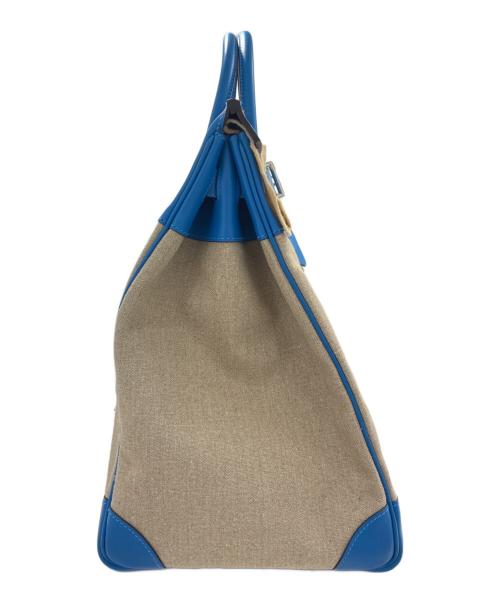 HERMES（エルメス）HERMES (エルメス) オータクロア 40/Haut à Courroies 40/トゴ×トワルアッシュ/ブルー系/Z刻印：2021年製 ブルー サイズ:40の古着・服飾アイテム