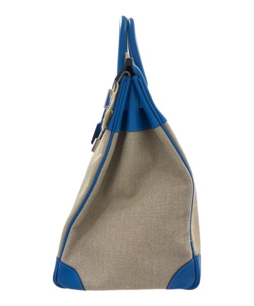 HERMES（エルメス）HERMES (エルメス) オータクロア 40/Haut à Courroies 40/トゴ×トワルアッシュ/ブルー系/Z刻印：2021年製 ブルー サイズ:40の古着・服飾アイテム