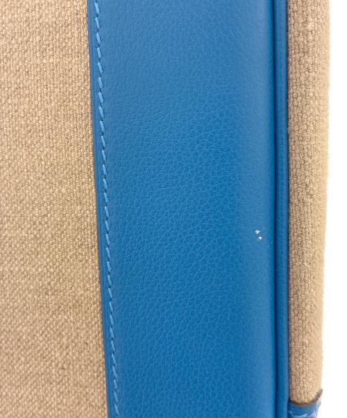 HERMES（エルメス）HERMES (エルメス) オータクロア 40/Haut à Courroies 40/トゴ×トワルアッシュ/ブルー系/Z刻印：2021年製 ブルー サイズ:40の古着・服飾アイテム