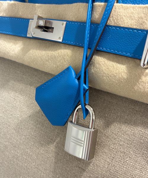 HERMES（エルメス）HERMES (エルメス) オータクロア 40/Haut à Courroies 40/トゴ×トワルアッシュ/ブルー系/Z刻印：2021年製 ブルー サイズ:40の古着・服飾アイテム