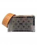 LOUIS VUITTONルイ ヴィトン）の古着「Monogram Titanium Trunk Clutch Bag 2-Way Shoulder Bag/モノグラム・チタン トランク型 クラッチバッグ/M20101」｜シルバー
