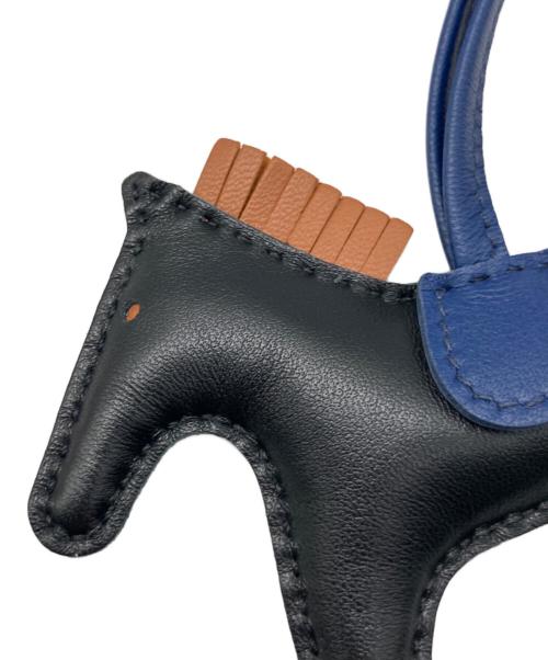 HERMES（エルメス）HERMES (エルメス) ロデオPM/バッグチャーム ノワール/ゴールド/ブルーサフィールの古着・服飾アイテム