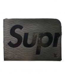 LOUIS VUITTON×SUPREME（ルイ ヴィトン×シュプリーム）の古着「17AW ポシェットジュールGM」｜ブラック