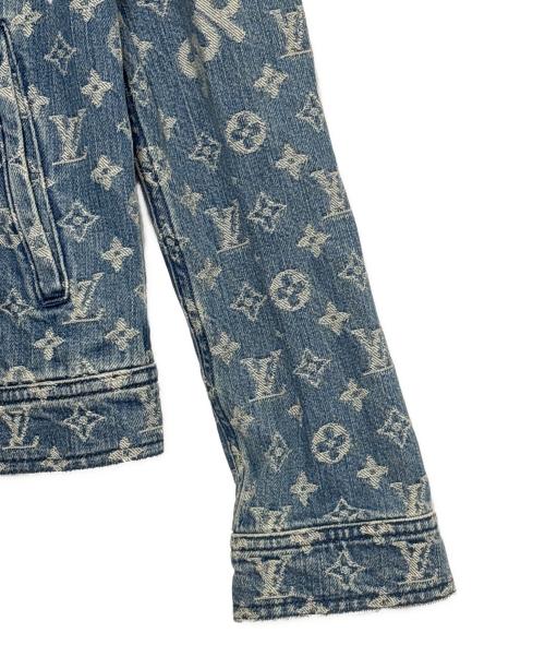 LOUIS VUITTON（ルイ ヴィトン）LOUIS VUITTON (ルイ ヴィトン) SUPREME (シュプリーム) LV Jacquard Denim Chore Coat  インディゴ サイズ:44の古着・服飾アイテム