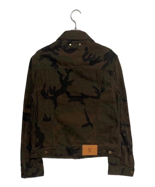 LOUIS VUITTON（ルイ ヴィトン）LOUIS VUITTON (ルイ ヴィトン) Supreme (シュプリーム) モノグラム カモフラージュ デニムジャケット オリーブ サイズ:46の古着・服飾アイテム
