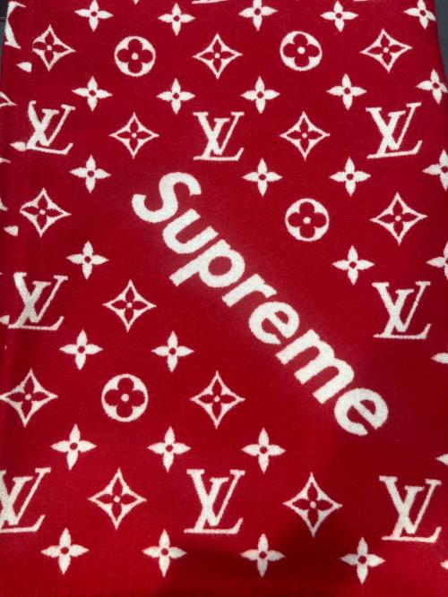 LOUIS VUITTON（ルイ ヴィトン）LOUIS VUITTON (ルイ ヴィトン) Supreme (シュプリーム) Monoglam Blanket 未使用品の古着・服飾アイテム