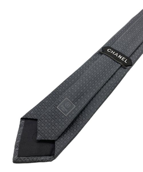 CHANEL（シャネル）CHANEL (シャネル) ネクタイ グレー サイズ:-の古着・服飾アイテム