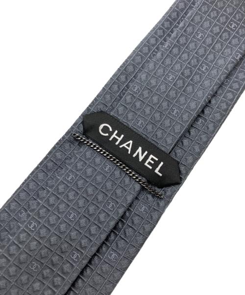 CHANEL（シャネル）CHANEL (シャネル) ネクタイ グレー サイズ:-の古着・服飾アイテム