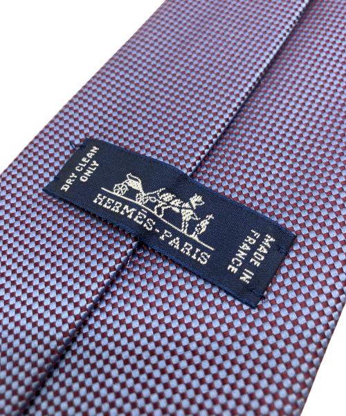 HERMES（エルメス）HERMES (エルメス) ネクタイ パープル サイズ:-の古着・服飾アイテム