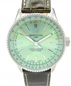 BREITLINGブライトリング）の古着「Navitimer Automatic 36 ナビタイマー オートマチック 36 Ref.A17327 36mm 緑文字盤」｜グリーン