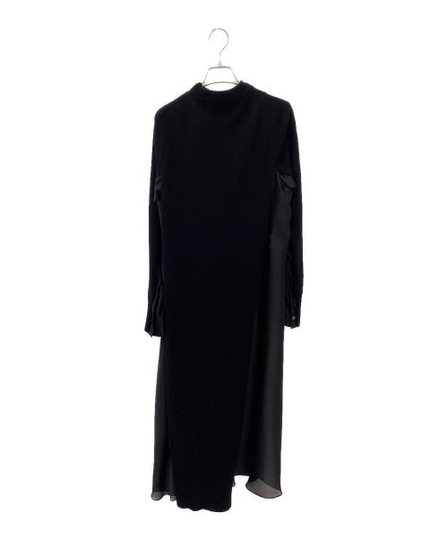 sacai（サカイ）sacai (サカイ) ドッキングワンピース ブラック サイズ:2の古着・服飾アイテム