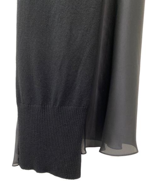 sacai（サカイ）sacai (サカイ) ドッキングワンピース ブラック サイズ:2の古着・服飾アイテム