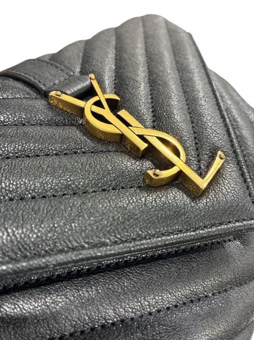 Saint Laurent Paris（サンローランパリ）Saint Laurent Paris (サンローランパリ) チェーンショルダーバッグ ブラック×ゴールド サイズ:ミディアムの古着・服飾アイテム