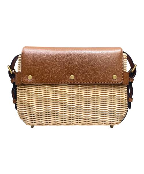 GUCCI（グッチ）GUCCI (グッチ) スモール ウィッカー メッセンジャー ブラウンの古着・服飾アイテム