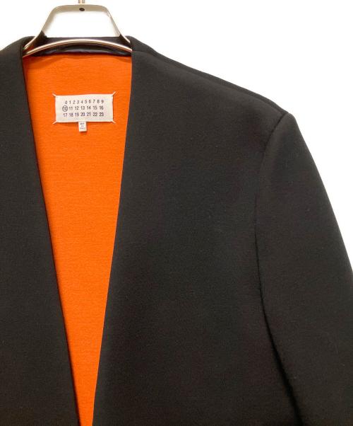 Maison Margiela（メゾンマルジェラ）Maison Margiela (メゾンマルジェラ) 別注ネオプレーンノーカラージャケット ブラック サイズ:48の古着・服飾アイテム