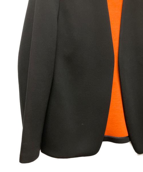 Maison Margiela（メゾンマルジェラ）Maison Margiela (メゾンマルジェラ) 別注ネオプレーンノーカラージャケット ブラック サイズ:48の古着・服飾アイテム