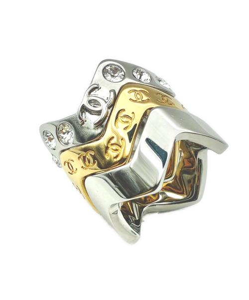 CHANEL（シャネル）CHANEL (シャネル) Triple ring/3連リング/ABH618-B24228-U9884 サイズ:16号の古着・服飾アイテム
