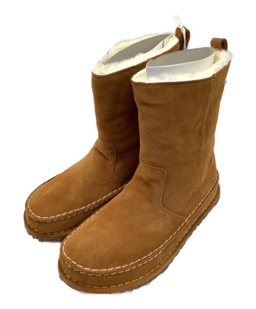 BIRKENSTOCK（ビルケンシュトック）BIRKENSTOCK (ビルケンシュトック) ムートンブーツ　BIRKENSTOCK ブラウン サイズ:24.5cmの古着・服飾アイテム