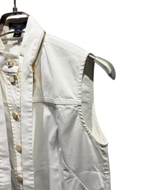 LOUIS VUITTON（ルイ ヴィトン）LOUIS VUITTON (ルイ ヴィトン) ノースリーブシャツ/RW201B OOM FITO67 ホワイト サイズ:34の古着・服飾アイテム
