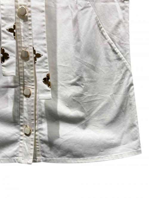 LOUIS VUITTON（ルイ ヴィトン）LOUIS VUITTON (ルイ ヴィトン) ノースリーブシャツ/RW201B OOM FITO67 ホワイト サイズ:34の古着・服飾アイテム