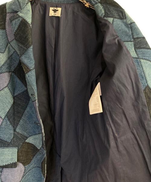 Christian Dior（クリスチャン ディオール）Christian Dior (クリスチャン ディオール) デニムテーラードジャケット インディゴ サイズ:34の古着・服飾アイテム