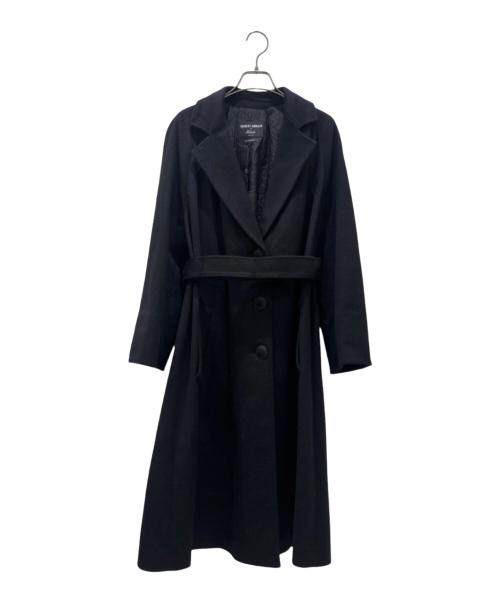 GIORGIO ARMANI（ジョルジオアルマーニ）GIORGIO ARMANI (ジョルジオアルマーニ) カシミヤコート ブラック サイズ:36の古着・服飾アイテム