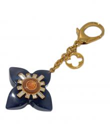 LOUIS VUITTON（ルイ ヴィトン）の古着「ポルトクレ・フルールエトワール/Porte Clés Fleur Étoile Key Holder/M66457」｜ブラック×ゴールド