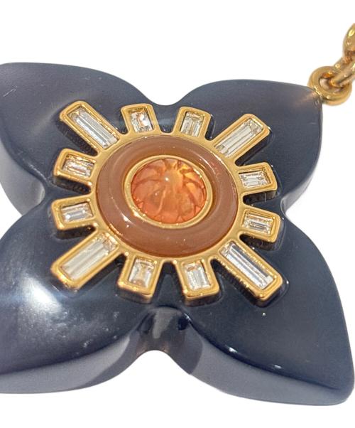 LOUIS VUITTON（ルイ ヴィトン）LOUIS VUITTON (ルイ ヴィトン) ポルトクレ・フルールエトワール/Porte Clés Fleur Étoile Key Holder/M66457 ブラック×ゴールド サイズ:-の古着・服飾アイテム