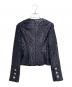 CHANEL (シャネル) Collarless Lame Jacket/ノーカラーラメジャケット/P75180V66865 ブラック×ネイビー サイズ:36：300000円