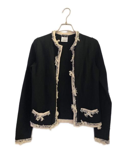 CHANEL（シャネル）CHANEL (シャネル) カーディガン ブラック サイズ:36の古着・服飾アイテム