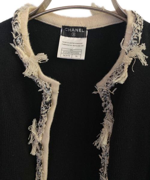 CHANEL（シャネル）CHANEL (シャネル) カーディガン ブラック サイズ:36の古着・服飾アイテム