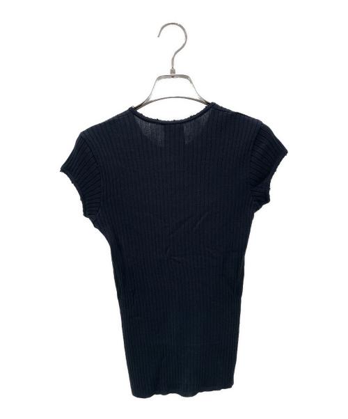 CHANEL（シャネル）CHANEL (シャネル) Ｐ23 ココマーク コットン 半袖 サマー ニット ブラック サイズ:38の古着・服飾アイテム