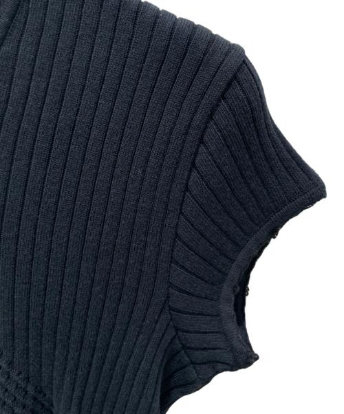 CHANEL（シャネル）CHANEL (シャネル) Ｐ23 ココマーク コットン 半袖 サマー ニット ブラック サイズ:38の古着・服飾アイテム