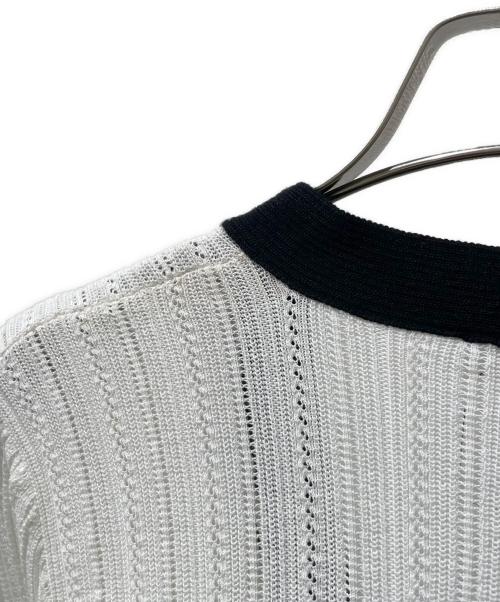 CHANEL（シャネル）CHANEL (シャネル) ライオンボタンカーディガン ホワイト サイズ:36の古着・服飾アイテム