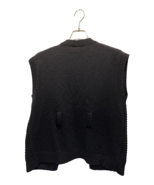 CHANEL（シャネル）CHANEL (シャネル) ノースリーブ テクスチャード カーディガン ブラック サイズ:34の古着・服飾アイテム