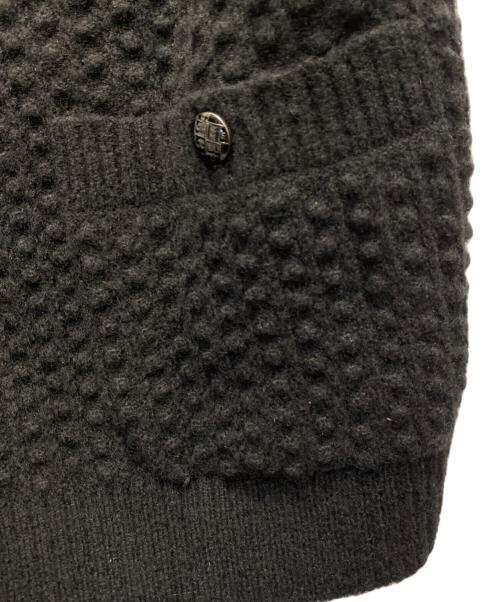 CHANEL（シャネル）CHANEL (シャネル) ノースリーブ テクスチャード カーディガン ブラック サイズ:34の古着・服飾アイテム