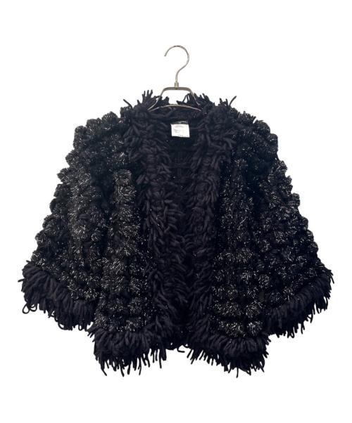 CHANEL（シャネル）CHANEL (シャネル) シャイニー ニット トッパーカーディガン ブラック サイズ:36の古着・服飾アイテム