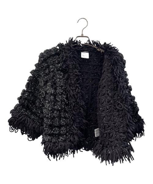 CHANEL（シャネル）CHANEL (シャネル) シャイニー ニット トッパーカーディガン ブラック サイズ:36の古着・服飾アイテム