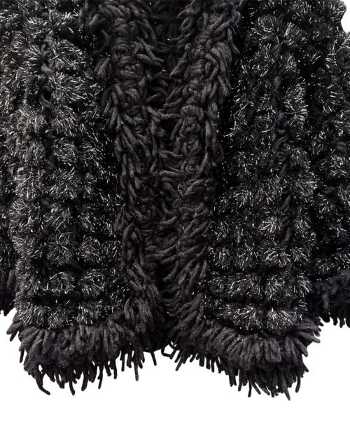 CHANEL（シャネル）CHANEL (シャネル) シャイニー ニット トッパーカーディガン ブラック サイズ:36の古着・服飾アイテム