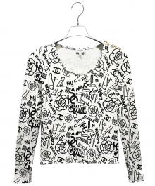 CHANEL（シャネル）の古着「アイコンモチーフカットソー P61762V47215」｜ホワイト