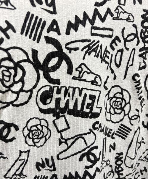 CHANEL（シャネル）CHANEL (シャネル) アイコンモチーフカットソー P61762V47215 ホワイト サイズ:34の古着・服飾アイテム