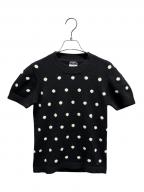 CHANELシャネル）の古着「半袖ニット/P34307K00936」｜ブラック