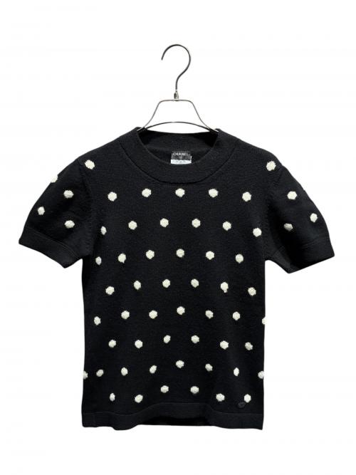 CHANEL（シャネル）CHANEL (シャネル) 半袖ニット/P34307K00936 ブラック サイズ:36の古着・服飾アイテム